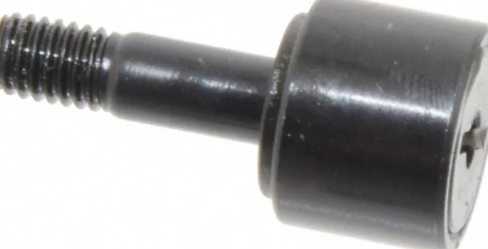 Plain Cam Follower: 0.375" Roller Width, 0.19" Stud Dia, 5/8" Stud Length