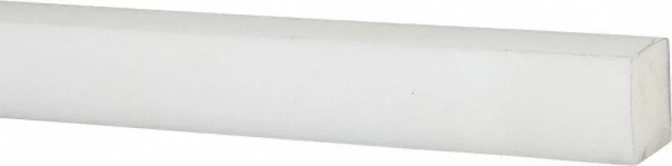 Plastic Bar: Acetal, 1" Thick, 48" Long, Natural Color