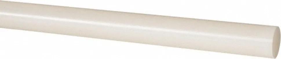 Plastic Rod: Nylon 6/6, 3/4" Dia, 96" Long, Natural, Opaque