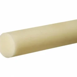 Plastic Rod: Nylon 6/6, 1" Dia, 36" Long, Off-White