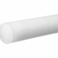 Plastic Rod: Polyethylene, 1" Dia, 72" Long, White