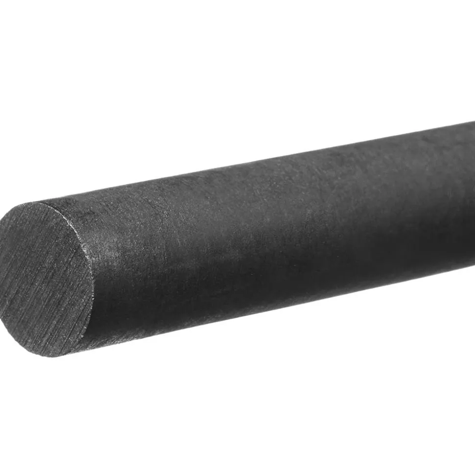 Plastic Rod: POM, 1/2" Dia, 48" Long, Black
