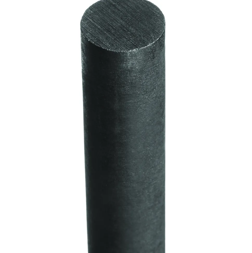 Plastic Rod: POM, 1/2" Dia, 48" Long, Black