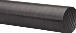 Plastic Rod: POM, 1-1/8" Dia, 48" Long, Black, Opaque