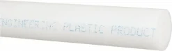 Plastic Rod: POM, 1" Dia, 48" Long, Natural, Opaque