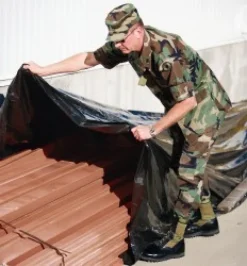Plastic Sheet: Plastic, 144" Wide x 100' Long, 100 psi Tensile Strength