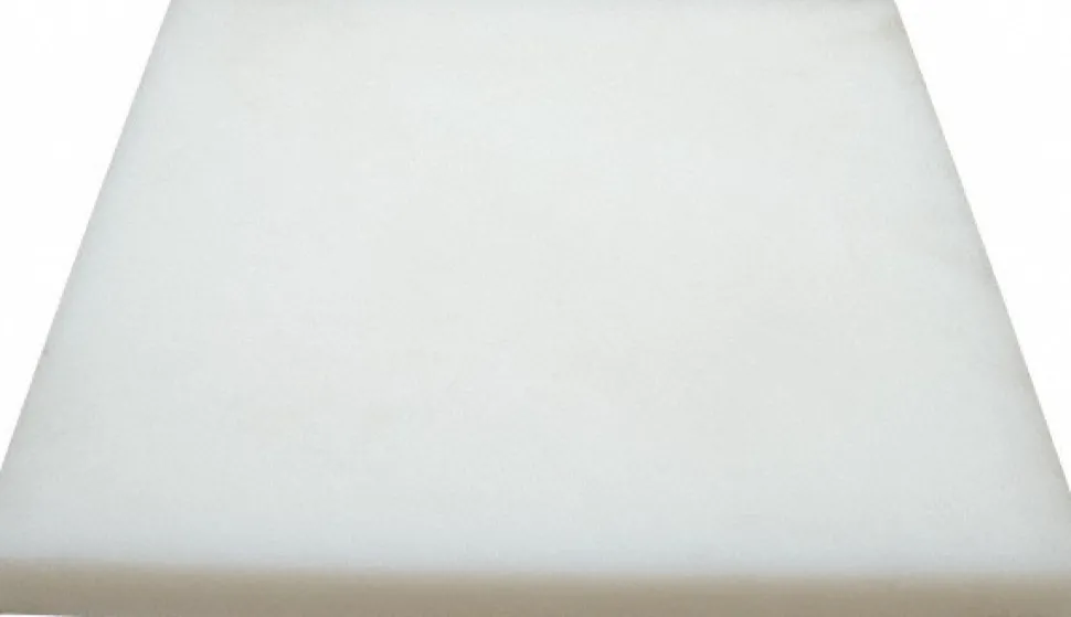 Plastic Sheet: UHMWPE, 1" Thick x 12" Wide x 1' Long, White