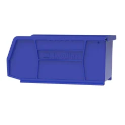 Plastic Stackable Bin: 5-1/2" OAW, 10-7/8" OAL, 4" OAH, Blue