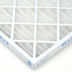 Pleated Air Filter: Wire-Backed Pleated, MERV 8, Synthetic, 35% Efficient, 20" High, 20" Wide, 2" Deep