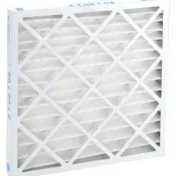 Pleated Air Filter: Wire-Backed Pleated, MERV 8, Synthetic, 35% Efficient, 20" High, 20" Wide, 2" Deep