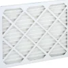 Pleated Air Filter: Wire-Backed Pleated, MERV 8, Synthetic, 35% Efficient, 16" High, 20" Wide, 1" Deep