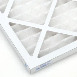 Pleated Air Filter: Wire-Backed Pleated, MERV 8, Synthetic, 35% Efficient, 20" High, 20" Wide, 1" Deep