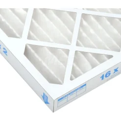 Pleated Air Filter: Wire-Backed Pleated, MERV 8, Synthetic, 35% Efficient, 16" High, 20" Wide, 2" Deep
