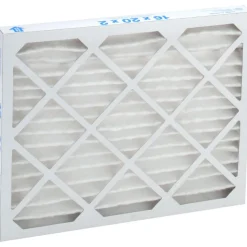 Pleated Air Filter: Wire-Backed Pleated, MERV 8, Synthetic, 35% Efficient, 16