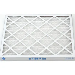 Pleated Air Filter: Wire-Backed Pleated, MERV 8, Synthetic, 35% Efficient, 20