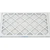Pleated Air Filter: Wire-Backed Pleated, MERV 8, Synthetic, 35% Efficient, 16" High, 25" Wide, 1" Deep