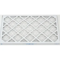 Pleated Air Filter: Wire-Backed Pleated, MERV 8, Synthetic, 35% Efficient, 16" High, 25" Wide, 1" Deep