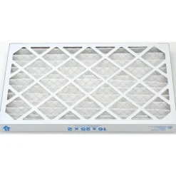 Pleated Air Filter: Wire-Backed Pleated, MERV 8, Synthetic, 35% Efficient, 16