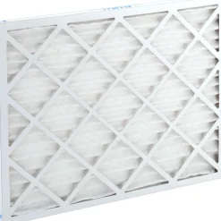Pleated Air Filter: Wire-Backed Pleated, MERV 8, Synthetic, 35% Efficient, 20" High, 25" Wide, 1" Deep