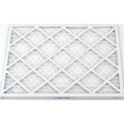 Pleated Air Filter: Wire-Backed Pleated, MERV 8, Synthetic, 35% Efficient, 20" High, 25" Wide, 1" Deep