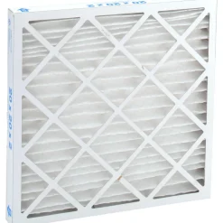 Pleated Air Filter: Wire-Backed Pleated, MERV 10, Synthetic, 55% Efficient, 20" High, 20" Wide, 2" Deep