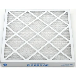 Pleated Air Filter: Wire-Backed Pleated, MERV 10, Synthetic, 55% Efficient, 20