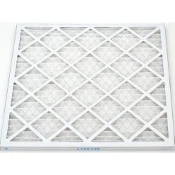 Pleated Air Filter: Wire-Backed Pleated, MERV 8, Synthetic, 35% Efficient, 24" High, 24" Wide, 1" Deep