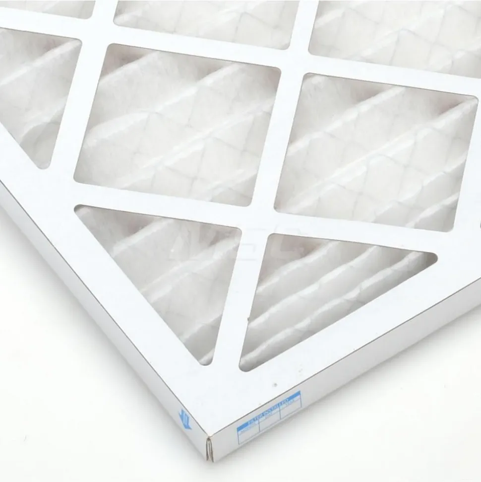 Pleated Air Filter: Wire-Backed Pleated, MERV 8, Synthetic, 35% Efficient, 24" High, 24" Wide, 1" Deep
