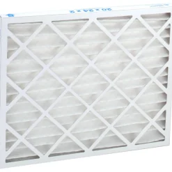Pleated Air Filter: Wire-Backed Pleated, MERV 8, Synthetic, 35% Efficient, 20" High, 24" Wide, 2" Deep