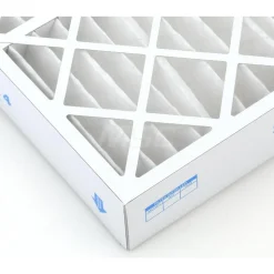 Pleated Air Filter: Wire-Backed Pleated, MERV 8, Synthetic, 35% Efficient, 24" High, 24" Wide, 4" Deep