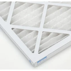 Pleated Air Filter: Wire-Backed Pleated, MERV 10, Synthetic, 55% Efficient, 20" High, 20" Wide, 1" Deep