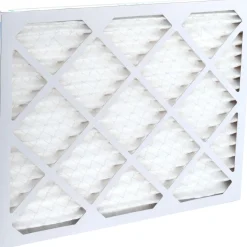 Pleated Air Filter: Wire-Backed Pleated, MERV 10, Synthetic, 55% Efficient, 16" High, 20" Wide, 1" Deep