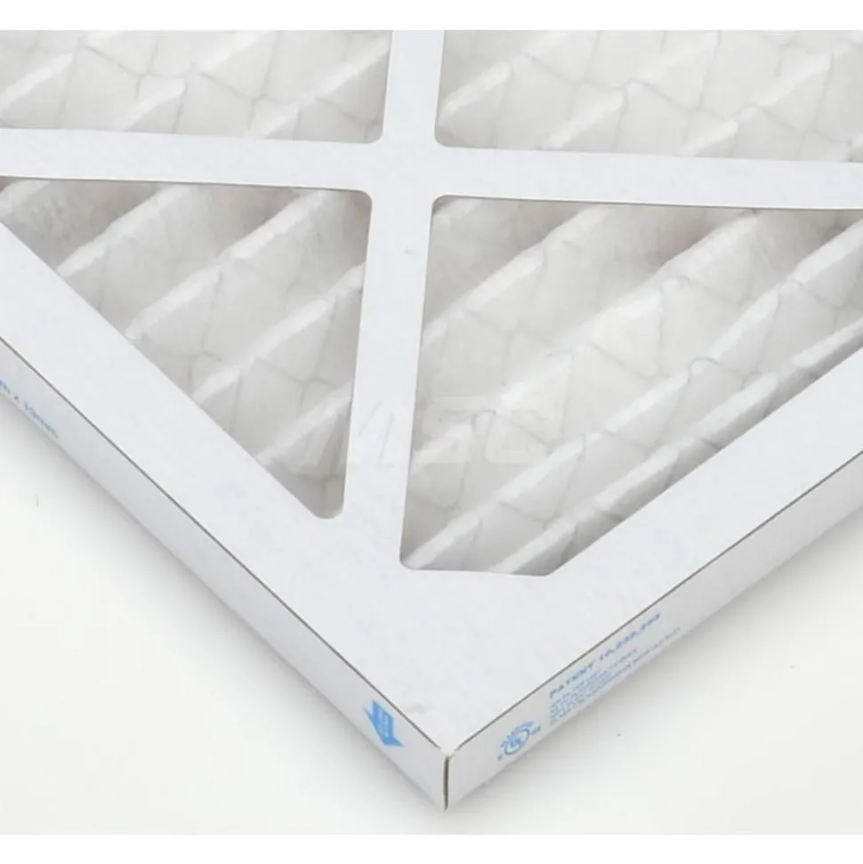 Pleated Air Filter: Wire-Backed Pleated, MERV 10, Synthetic, 55% Efficient, 16" High, 20" Wide, 1" Deep