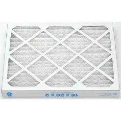 Pleated Air Filter: Wire-Backed Pleated, MERV 10, Synthetic, 55% Efficient, 16