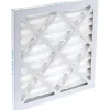 Pleated Air Filter: Wire-Backed Pleated, MERV 8, Synthetic, 35% Efficient, 12" High, 12" Wide, 1" Deep
