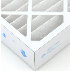 Pleated Air Filter: Wire-Backed Pleated, MERV 8, Synthetic, 35% Efficient, 16
