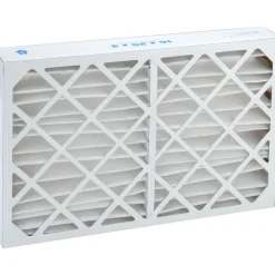 Pleated Air Filter: Wire-Backed Pleated, MERV 10, Synthetic, 55% Efficient, 16" High, 25" Wide, 4" Deep