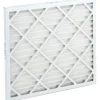 Pleated Air Filter: Wire-Backed Pleated, MERV 8, Synthetic, 35% Efficient, 18" High, 20" Wide, 1" Deep