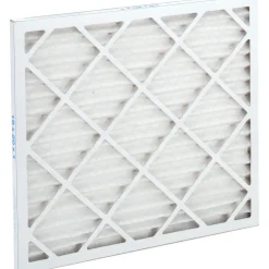 Pleated Air Filter: Wire-Backed Pleated, MERV 8, Synthetic, 35% Efficient, 18" High, 20" Wide, 1" Deep