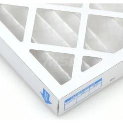 Pleated Air Filter: Wire-Backed Pleated, MERV 8, Synthetic, 35% Efficient, 12" High, 24" Wide, 2" Deep