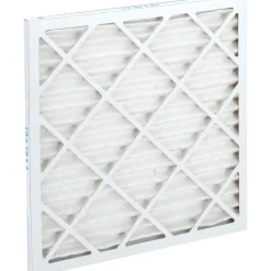 Pleated Air Filter: Wire-Backed Pleated, MERV 8, Synthetic, 35% Efficient, 18" High, 18" Wide, 1" Deep