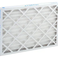 Pleated Air Filter: Wire-Backed Pleated, MERV 8, Synthetic, 35% Efficient, 18" High, 24" Wide, 2" Deep
