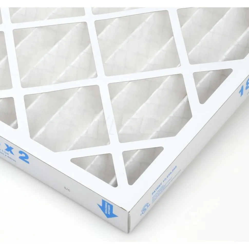 Pleated Air Filter: Wire-Backed Pleated, MERV 8, Synthetic, 35% Efficient, 18" High, 24" Wide, 2" Deep
