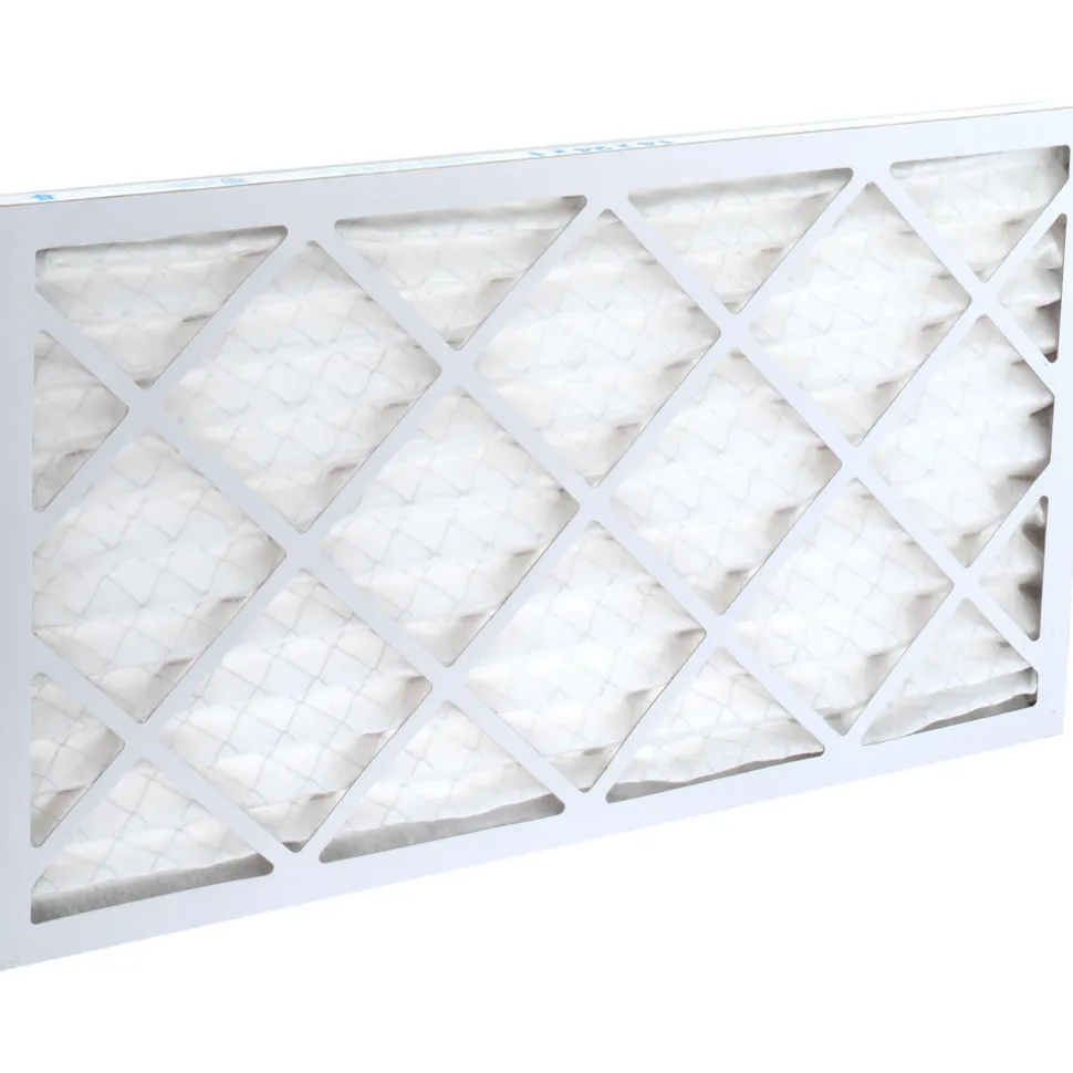 Pleated Air Filter: Wire-Backed Pleated, MERV 8, Synthetic, 35% Efficient, 14" High, 24" Wide, 1" Deep