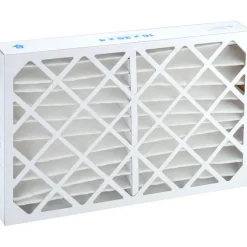 Pleated Air Filter: Wire-Backed Pleated, MERV 8, Synthetic, 35% Efficient, 16