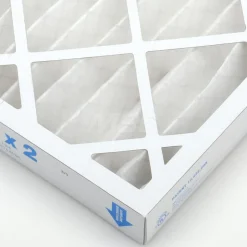 Pleated Air Filter: Wire-Backed Pleated, MERV 8, Synthetic, 35% Efficient, 16" High, 24" Wide, 2" Deep