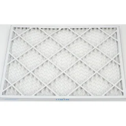 Pleated Air Filter: Wire-Backed Pleated, MERV 8, Synthetic, 35% Efficient, 24" High, 30" Wide, 1" Deep