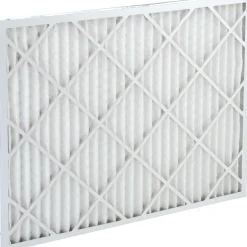 Pleated Air Filter: Wire-Backed Pleated, MERV 8, Synthetic, 35% Efficient, 24" High, 30" Wide, 1" Deep