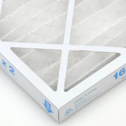 Pleated Air Filter: Wire-Backed Pleated, MERV 8, Synthetic, 35% Efficient, 16" High, 16" Wide, 2" Deep