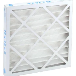Pleated Air Filter: Wire-Backed Pleated, MERV 8, Synthetic, 35% Efficient, 16